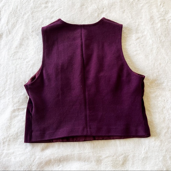 Vintage St. John Collection Marie Gray Wool Blend Vest Blazer - Picture 2 of 7